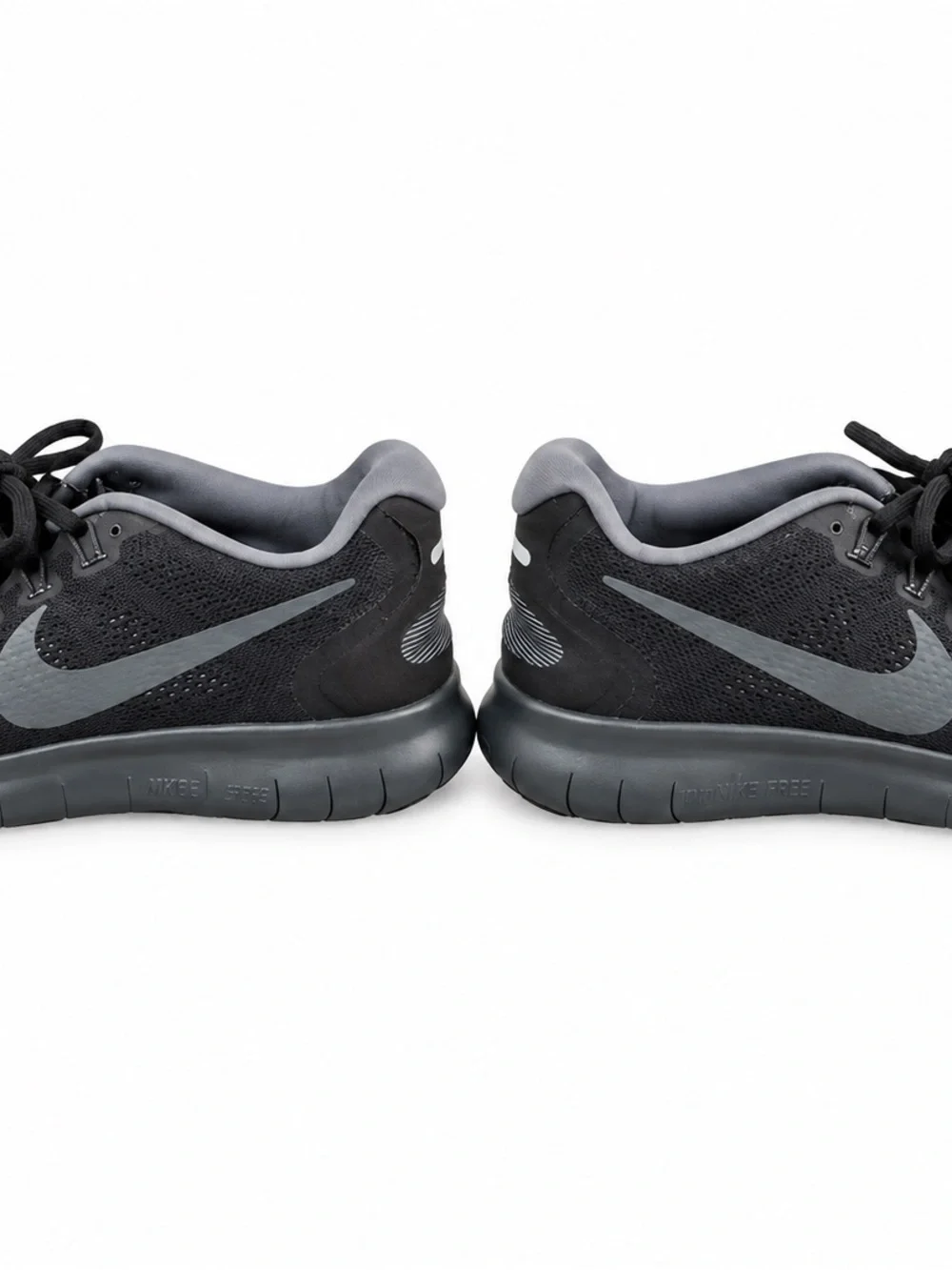 Nike Free RN 2017 Women’s 9.5 Black Anthracite Running Sneakers